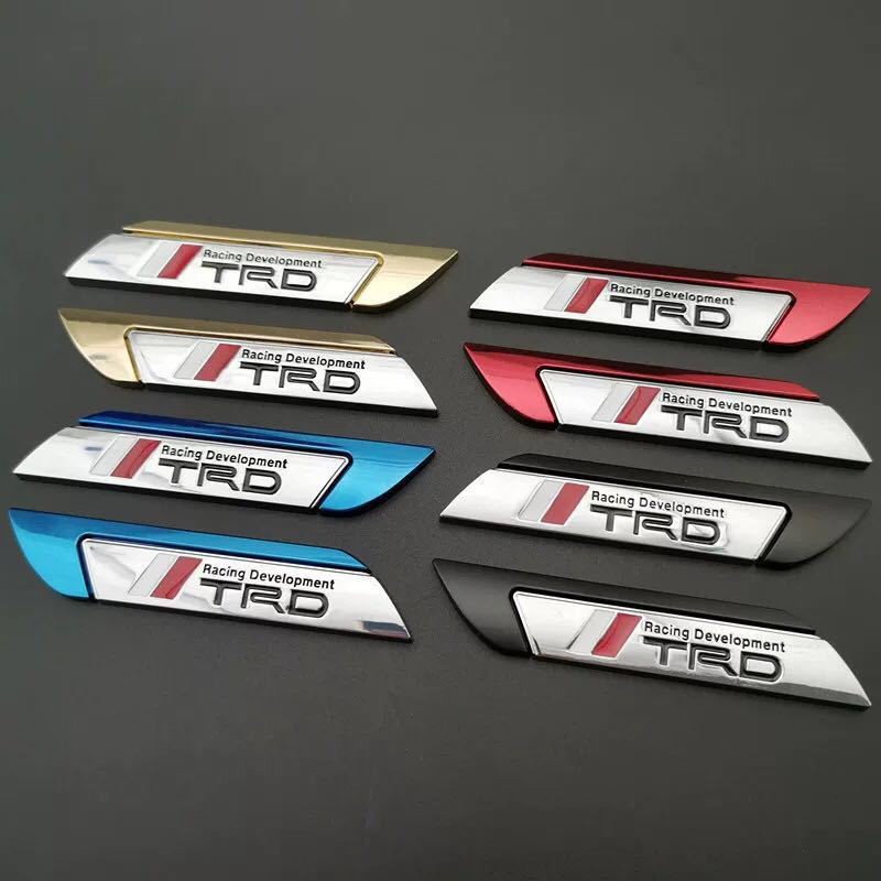 Set 2 Miếng Dán Logo Bằng Kim Loại Cho Xe Toyota Vios hilux Innova Fortuner Wigo hiace Rush Av Alphard Altis Camry Chr Corolla Sienta Reiz Rav4