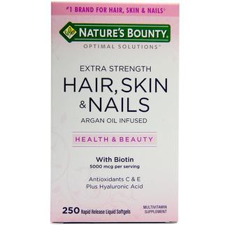 [Hạn SD: 30/09/2022 ]Nature's Bounty Hair Skin Nail Viên Uống Đẹp Da, Tóc, Móng 250 Viên