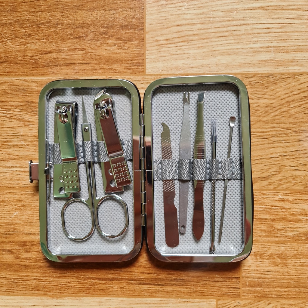 Bộ cắt móng tay chân 12 món inox tặng kèm hộp đựng Shop Movava - BCMT1
