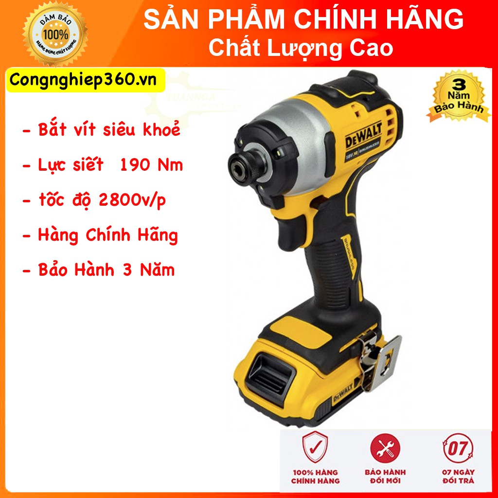 ( Hàng Chính Hãng ) Máy bắt vít pin Dewalt Mỹ DCF 809 . Bảo hành chính hãng 3 năm - Free ship