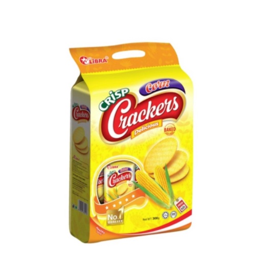 Bánh Cracker Bắp Giòn Corn Crisp LIBRA Túi 230g