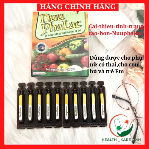 NuuPhalac chất xơ tự nhiên hiệu quả giảm táo bón cho người lớn trẻ em phụ nữ có thai và cho con bú dạng ống bẻ tiện dụng
