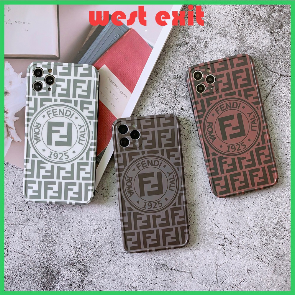 IPHONE Ốp Lưng Họa Tiết Chữ Fendi Cho Iphone12 Iphone7 / 8 / Se2 Iphone7Plus / 8plus Iphonex / Xs Max 11 Iphone11Pro Iphone11Promax 12 Iphone12Mini Iphone12Pro Iphone12Pro