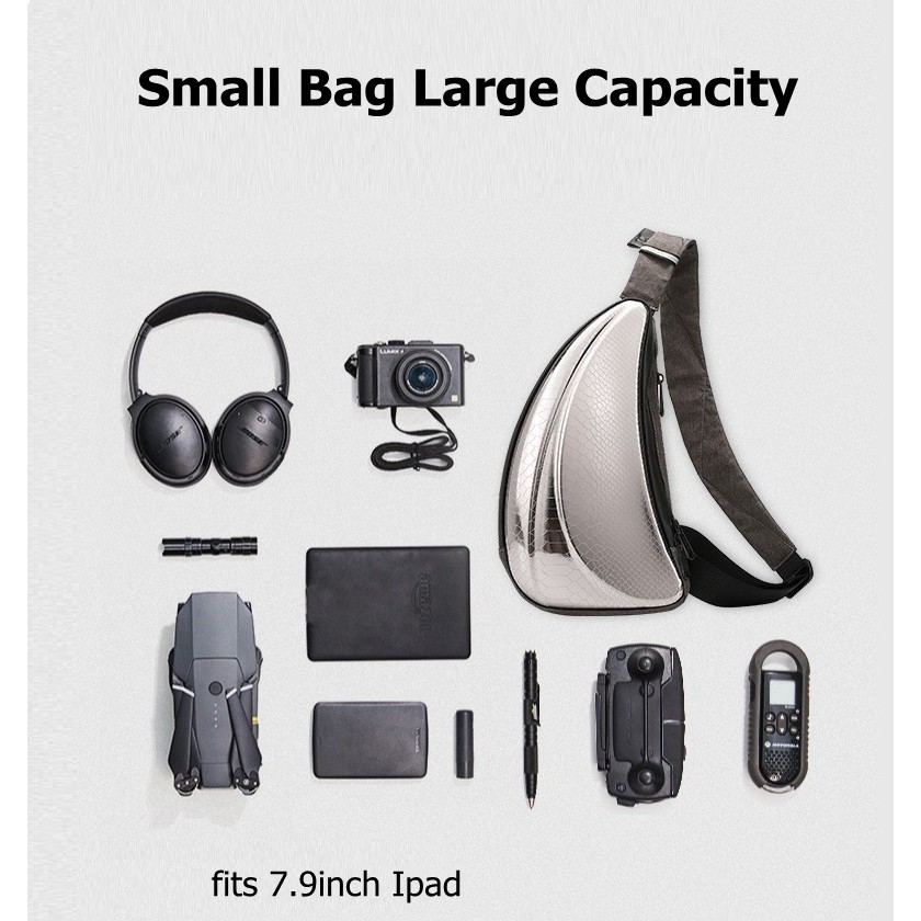 YILIONGDAQI triangle shoulder bag cool hanging bag hard shell casual bag | BigBuy360 - bigbuy360.vn