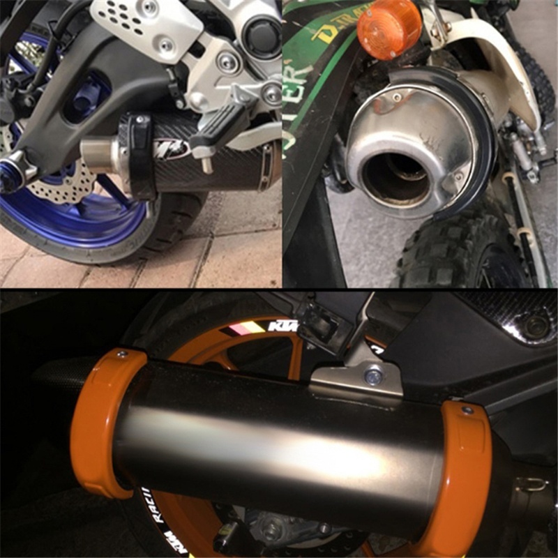 Phụ Kiện Bảo Vệ Ống Pô Xe Mô Tô Hình Bầu Dục 100mm - 160mm