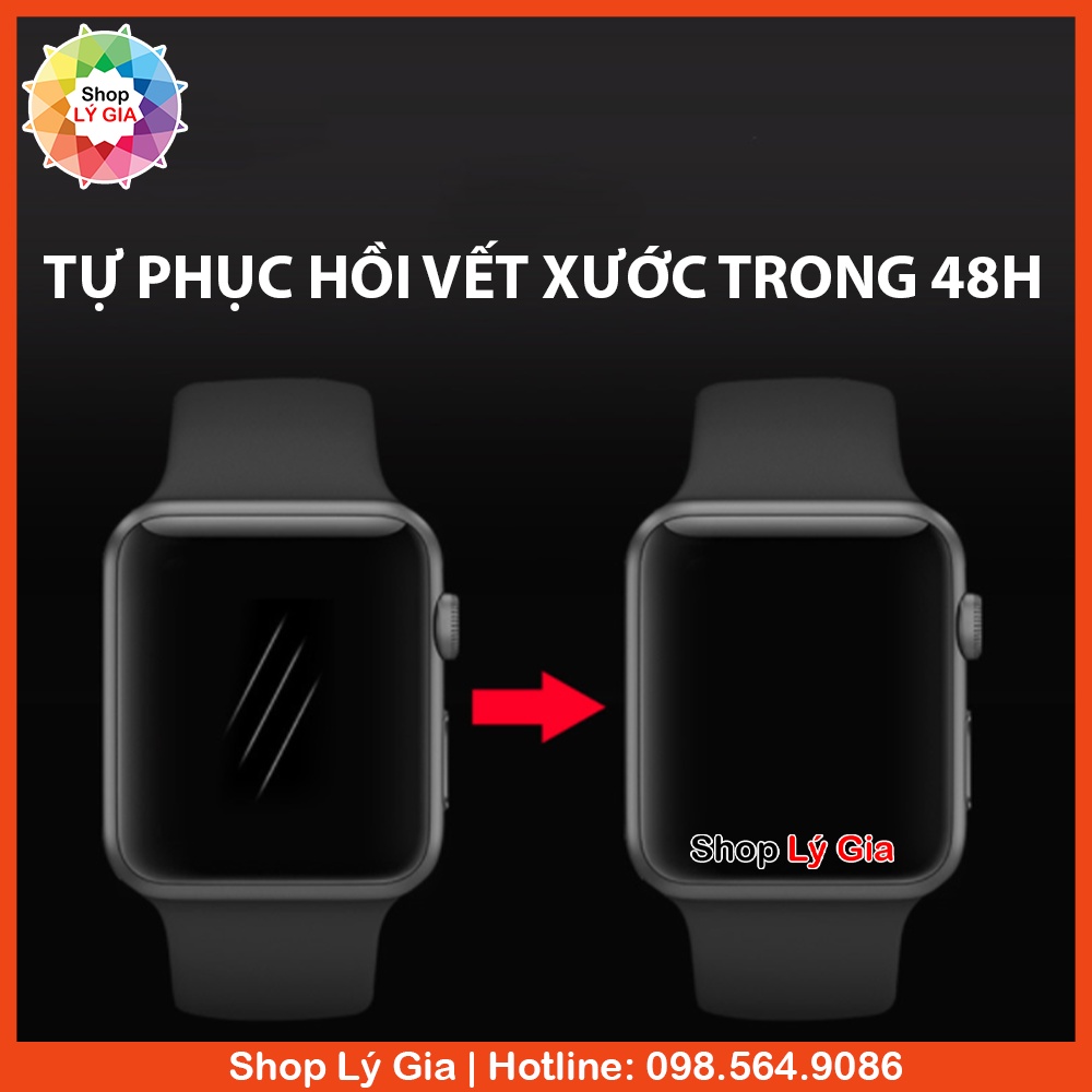 Miếng dán PPF cao cấp bảo vệ mặt đồng hồ Apple Watch - Tự phục hồi vết xước