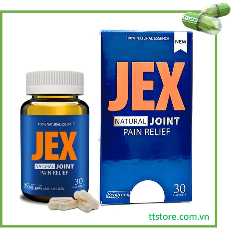 [Mẫu mới] Jex natural joint pain relief (Hộp 15, 30, 60 viên) - Viên uống bổ khớp [Jex max, glucosamine)