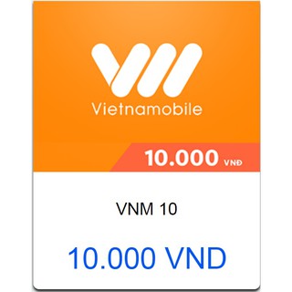Thẻ nạp Vietnamobile 10K