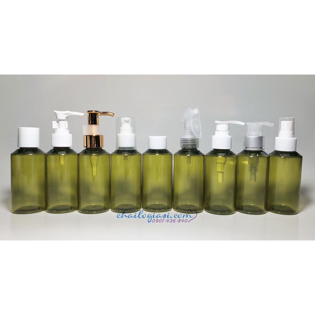 CHAI CHIẾT MỸ PHẨM - CHAI XANH RÊU 120ML