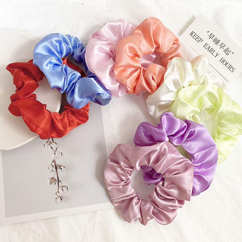 Women LED Shiny Luminous Hair Band/Glow In Night Disco Dancing Elastic Silk Satin Hair Tie/Wedding Decor Christmas Halloween Party Supplies Hairbands