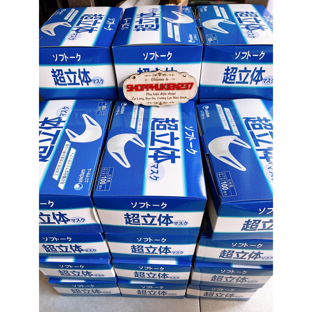 Hộp 100 Cái Khẩu Trang 3D Người Lớn Dập Công Nghệ Mới | BigBuy360 - bigbuy360.vn