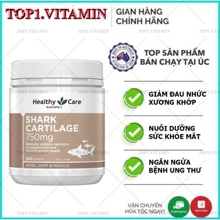Sụn vi cá mập - healthy care shark cartilage 750mg