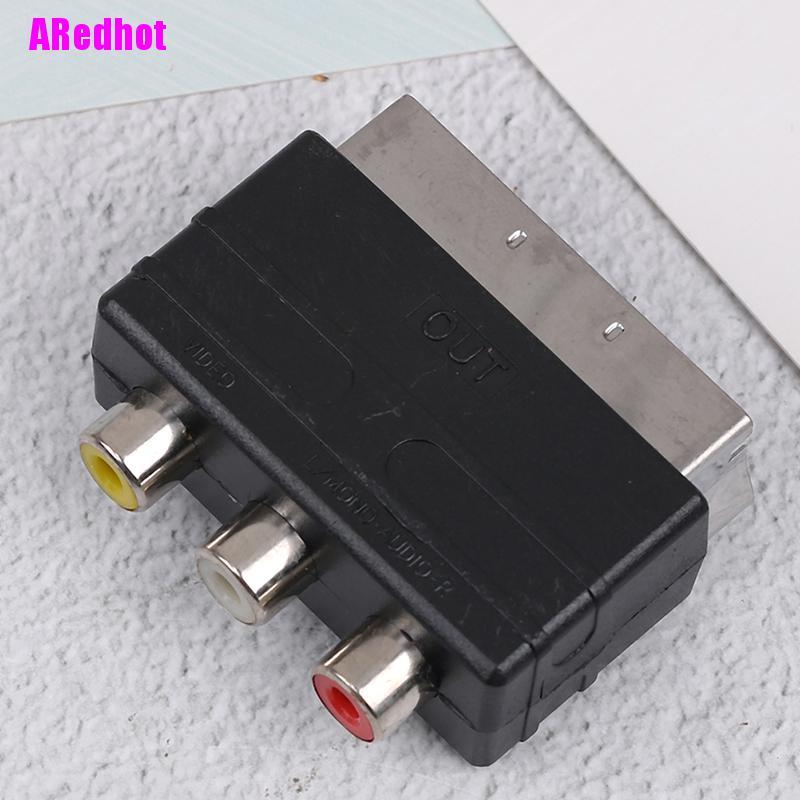 Bộ Chuyển Đổi Âm Thanh Từ Rgb Scart Sang 3 Rca S-Video Sdapter Rca Svga Av Tv