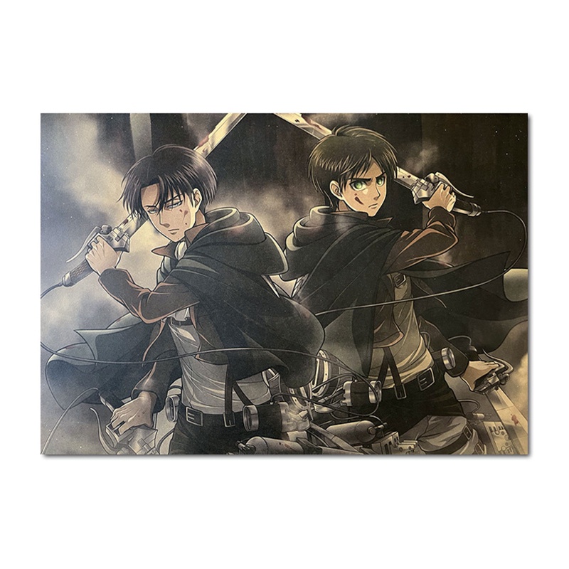 Poster Phim Anime Attack On Titan Treo Tường Trang Trí