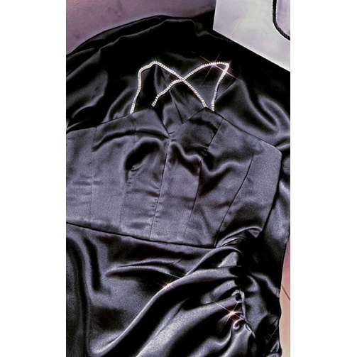 MS1233Y ĐẦM CÚP NGỰC DÂY ĐÁ PHA LÊ TÔN DÁNG full size S/M/L/XL