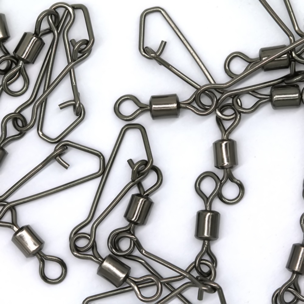 Set of 50 high quality stainless steel 3-headed fishing keychains