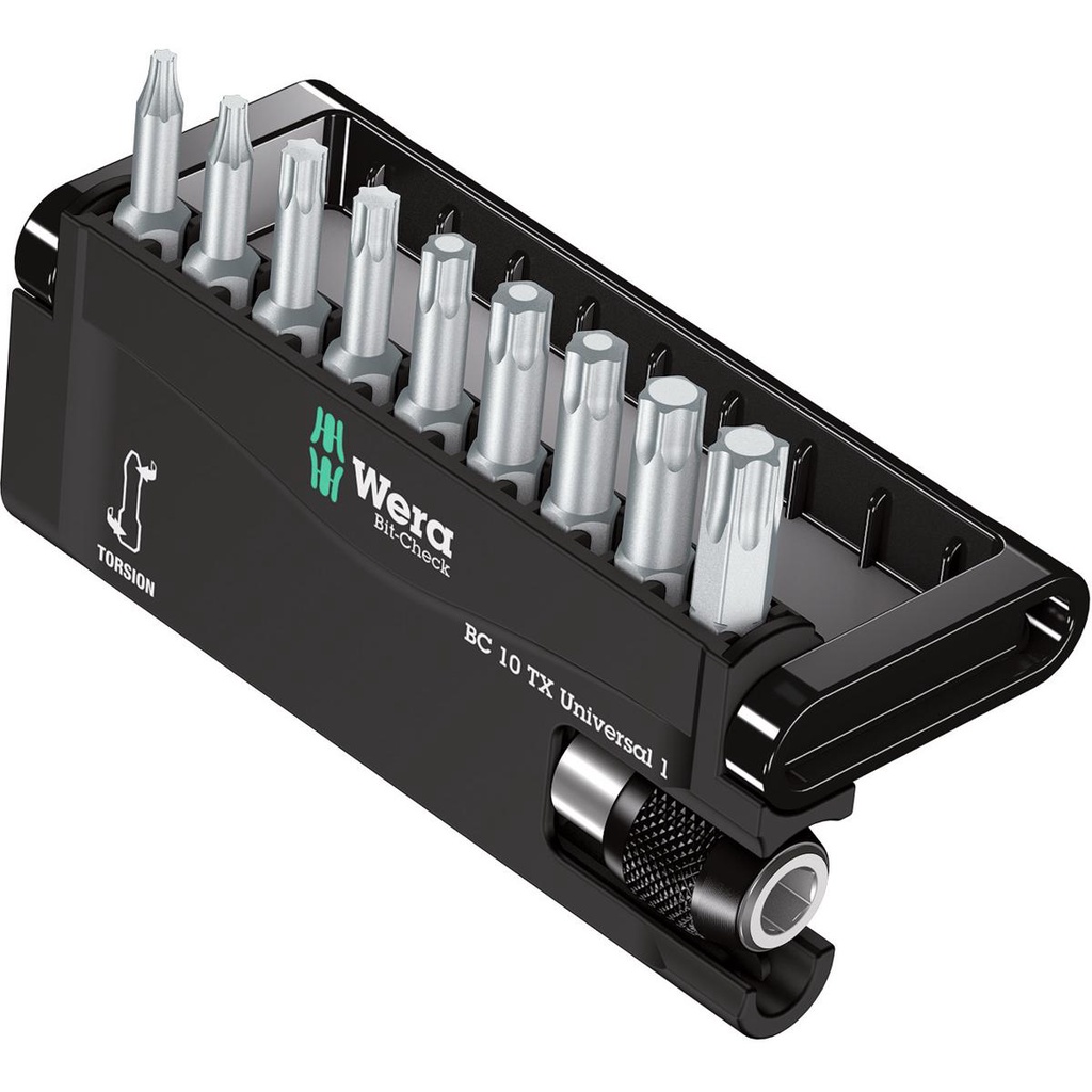 BỘ ĐẦU BITS HOA THỊ 1/4INCH WERA BIT-CHECK 10 TX (675671 TX) 05056164001