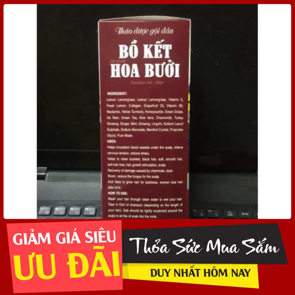 [XẢ KHO] Dầu gội thảo dược bồ kết hoa bưởi chiết xuất từ thiên nhiên, ngăn rụng tóc và nhanh mọc tóc hàng Việt Nam chấ