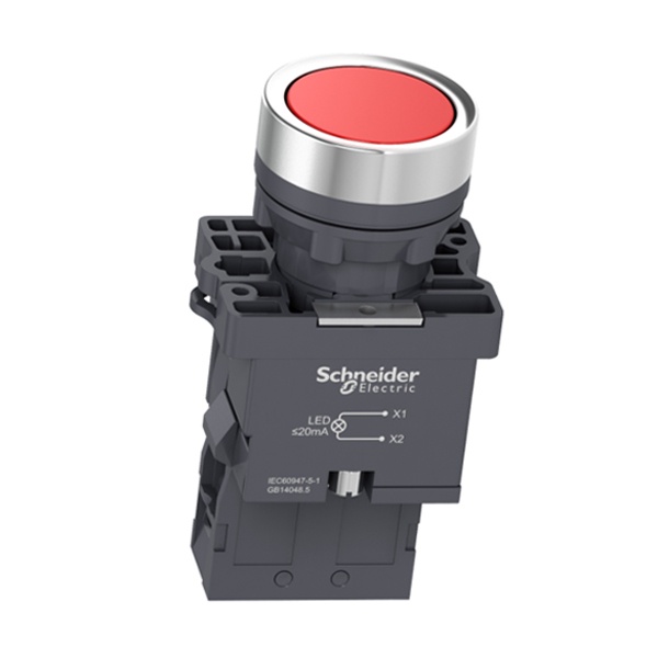 Nút nhấn có đèn Ø22 220VAC 1NO XA2EW34M1 Schneider