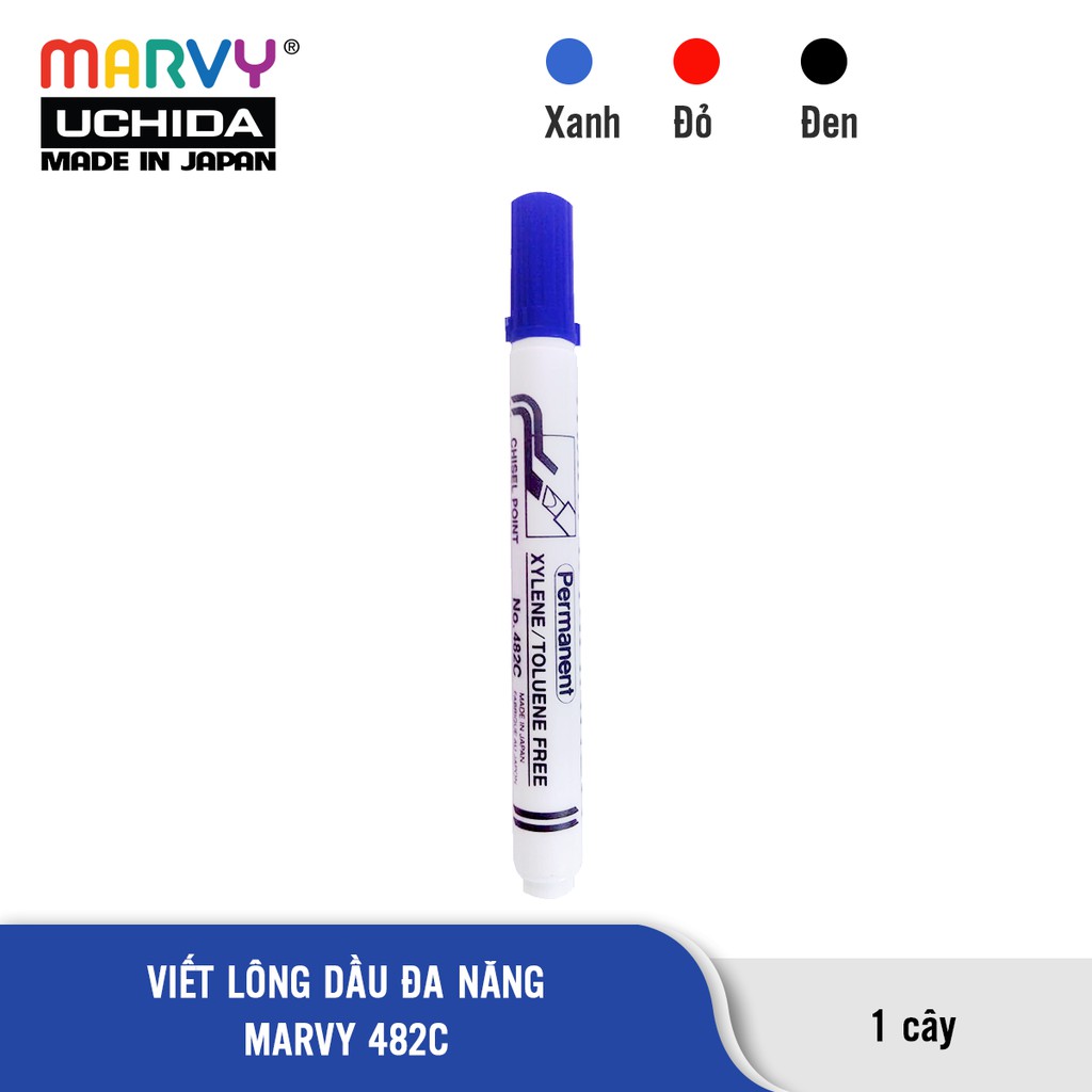 Bút Lông Dầu Đa Năng Đầu Vuông Marvy Uchida 482C