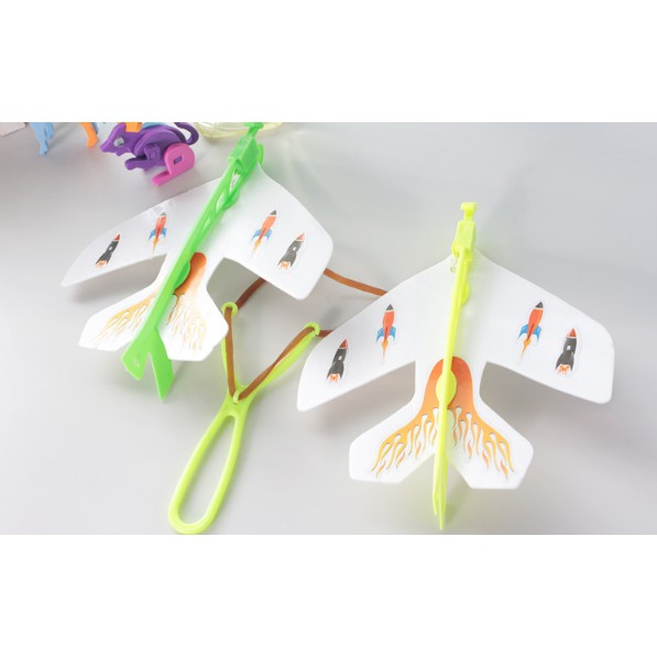 Máy Bay Xốp + Ná Bắn Trợ Lực Bay Xa [CÓ ĐÈN] ĐỒ CHƠI TRẺ EM GIÁ RẺ