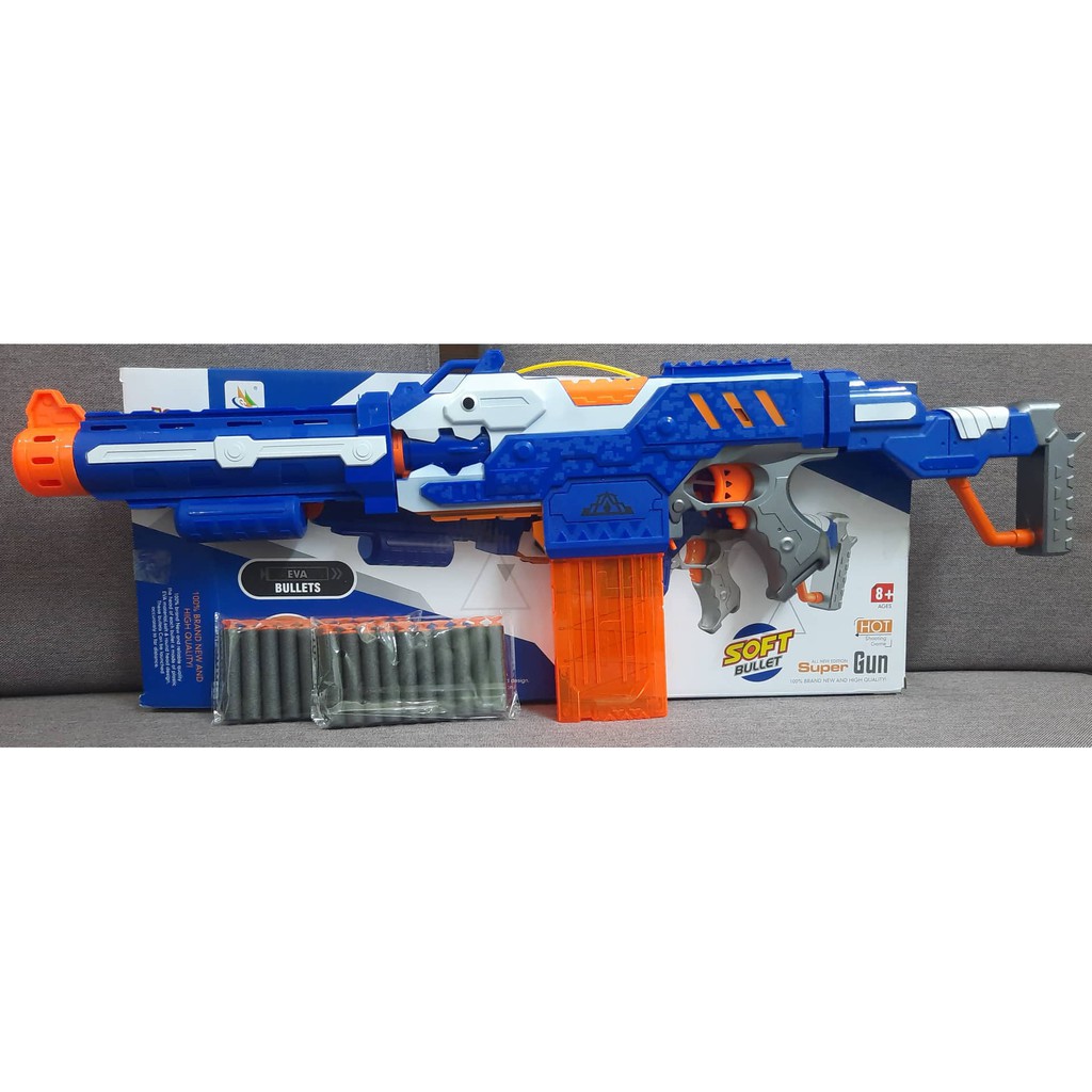 Đồ Chơi Super Blaster Vận Động Ngoài Trời Cao Cấp Kiểu Nerf Cỡ Lớn