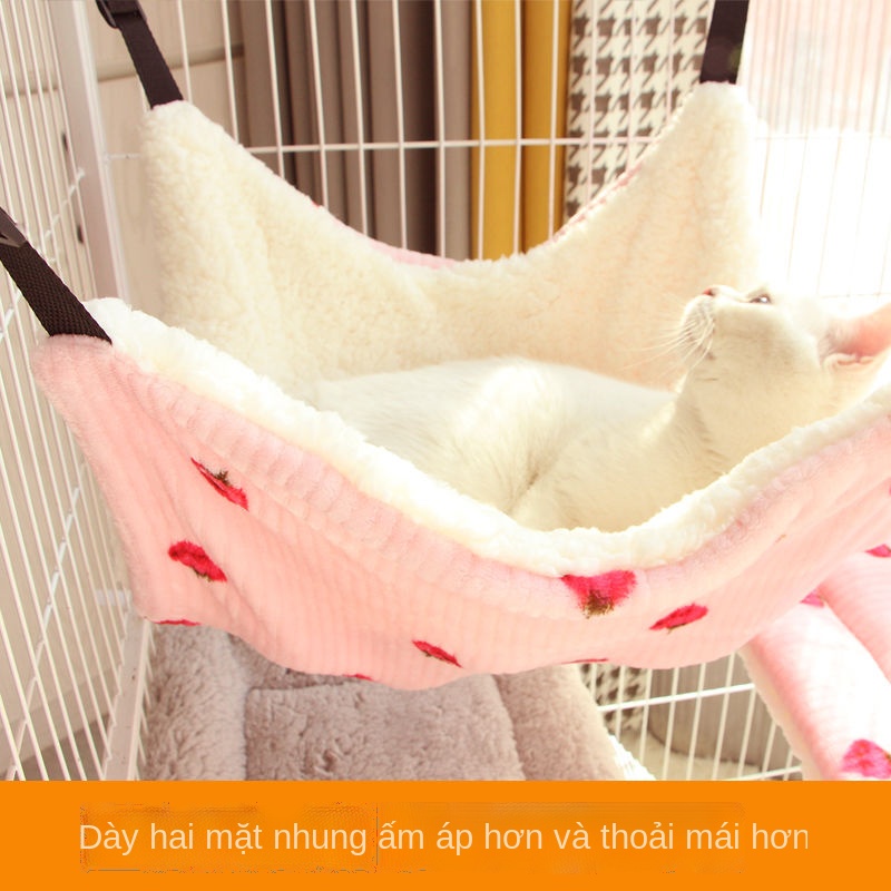 HOTMèo võng treo treo lồng treo lồng mèo treo giỏ mèo lót chuồng treo giường vật nuôi mèo lồng mèo v