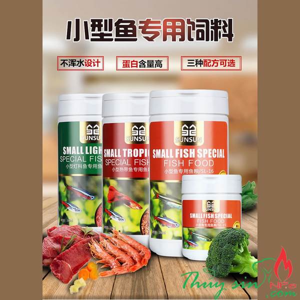 Thức ăn  cho cá thủy sinh SUNSUN SL-15|SL-16|SL-17|SL-18|SL-19|SL-20 | Thức ăn cho cá cảnh full mã | Thức ăn l