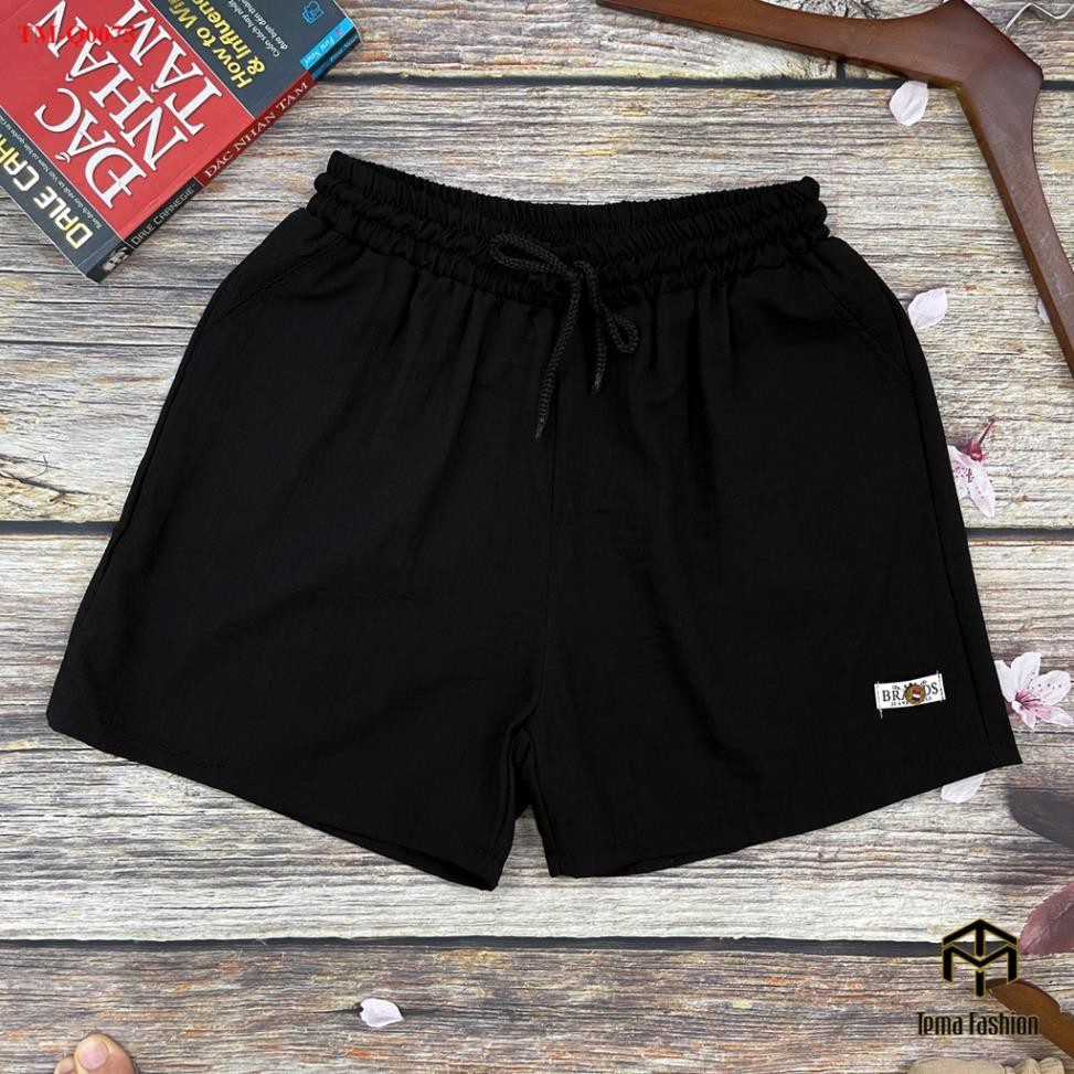 Quần đùi nữ MIA 1992 cao cấp - Quần short nữ cạp chun thêu chữ siêu xinh chất vải đũi siêu mát mịn | BigBuy360 - bigbuy360.vn