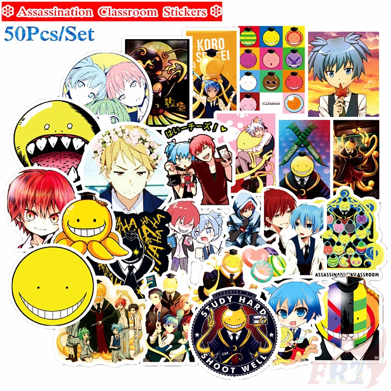 ❉ Assassination Classroom - Series 01 Anime Korosensei Stickers ❉ 50Pcs/Set Fashion Mixed Doodle Stickers