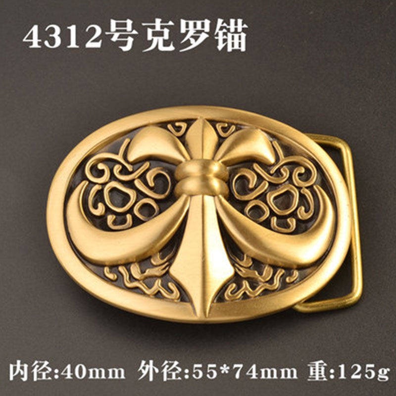 Khóa Thắt Lưng Nam Bằng Đồng Nguyên Chất 40mm Kèm Khóa Cài