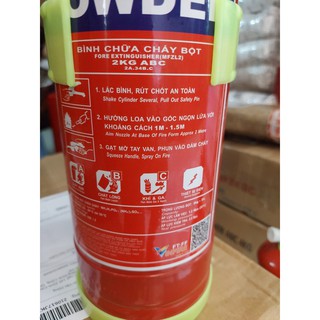 Bình bột chữa cháy BC MFZ2 2kg