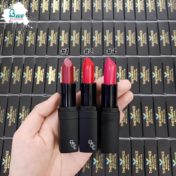 [Mỹ Phẩm Xách Tay]  Son Thỏi The Skin Face Bote Lipstick Hàn Quốc Phiên Bản Vỏ Đen  - Phụ Nữ Làm Đẹp