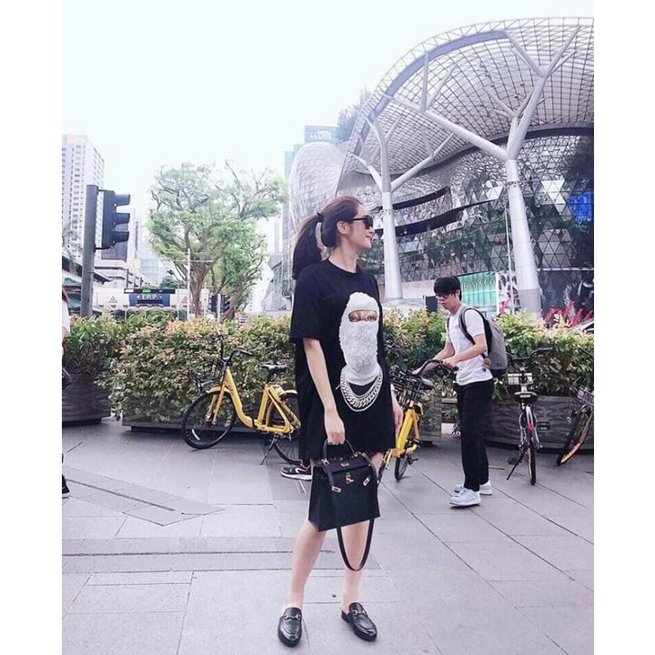 Giày sục tag khóa da lì mũi vuông đế 3 phân guc chì mãi không hết hot max chảnh