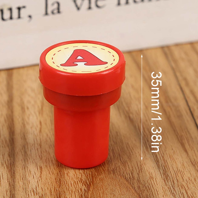 Fol Miếng Đệm Mực Đóng Dấu Bằng Nhựa In Bảng Chữ Cái Tự Đóng Dấu Nhiều Màu Sắc Cho Lớp Học Stam