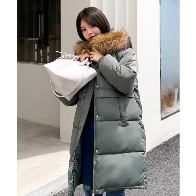 Áo phao nữ đại hàn lông vũ loại 1 cho nữ dáng dài cực hot | BigBuy360 - bigbuy360.vn