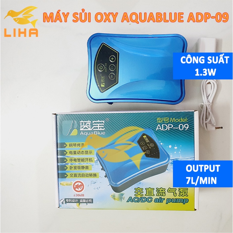 Máy Sủi Oxy Tích Điện Aquablue ADP - Sủi Oxi Cho Bể Cá
