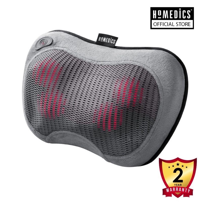 Gối massage kèm nhiệt công nghệ Shiatsu 3D HoMedics SP-100H-GB- Hàng nhập khẩu USA