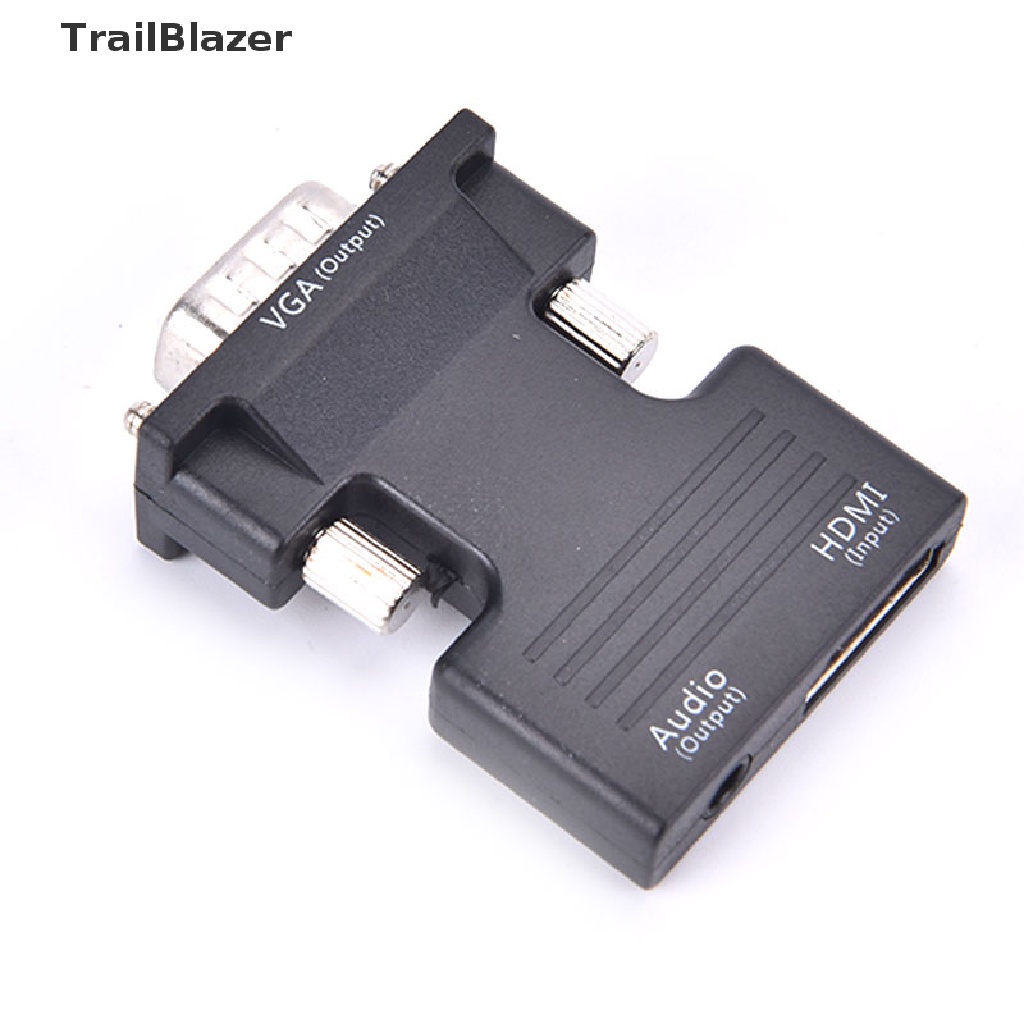 Tbvn HDMI Female To VGA Male Converter 1080P Digital To Analog Audio Video Adapter Jelly