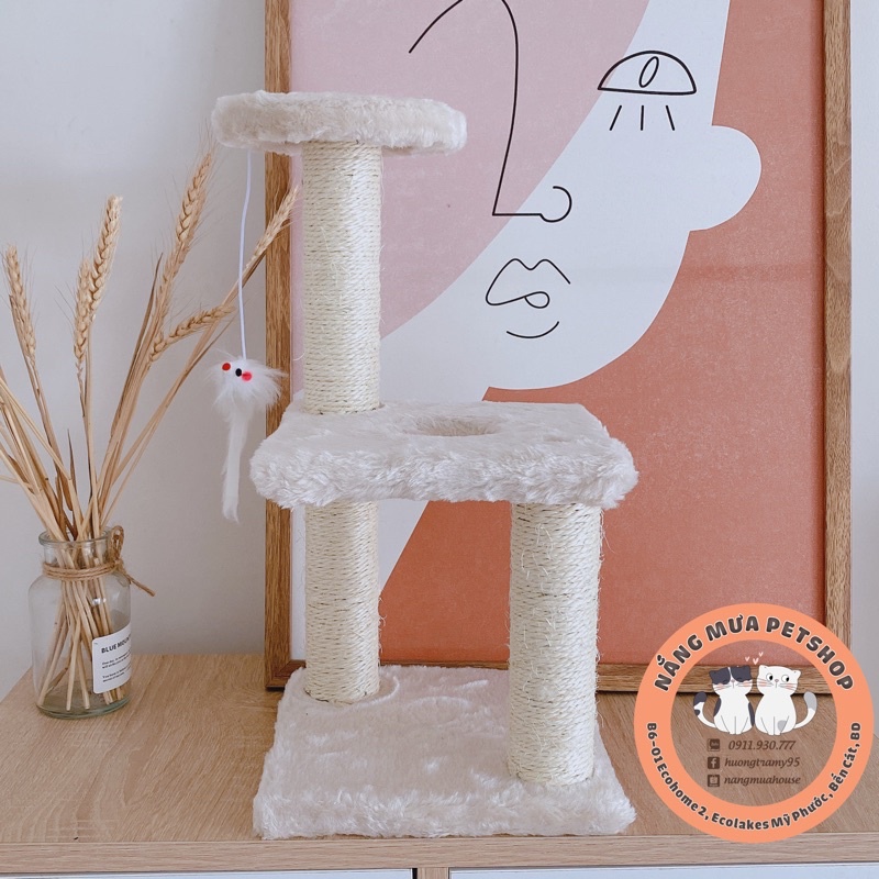Trụ cào móng cho mèo CAT TREE cho mèo siêu xinh xắn