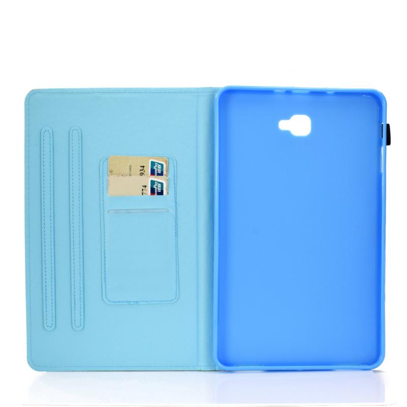 Tablet Cover for Samsung Galaxy Tab A A6 10.1 2016 T580 T585 Smart Case Pu Leather Soft Shockproof Animal Flip Anti Slip Shell