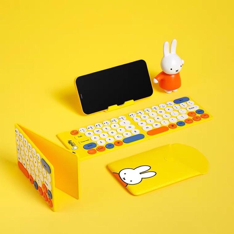BÀN PHÍM GẬP KHÔNG DÂY Chính hãng MIPOW MIFFY MINI CHỐNG NƯỚC kèm Bao da + Giá đỡ