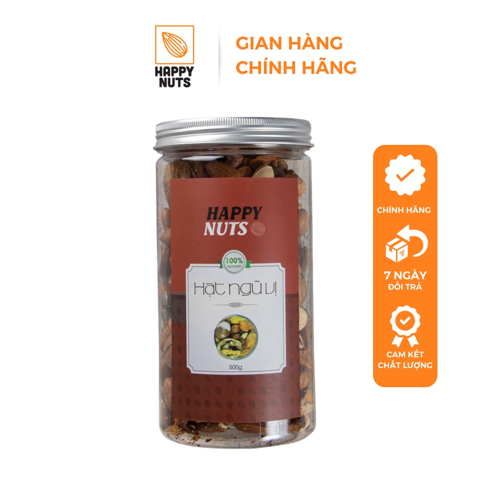 Hạt Ngũ Vị mix 5 loại hạt nhập khẩu HAPPY NUTS 500gr