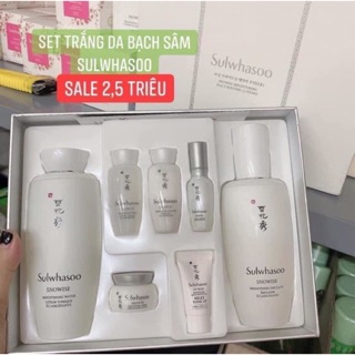 Sét nước hoa hồng sữa dưỡng sulwhasoo trắng da bạch sâm sỉ