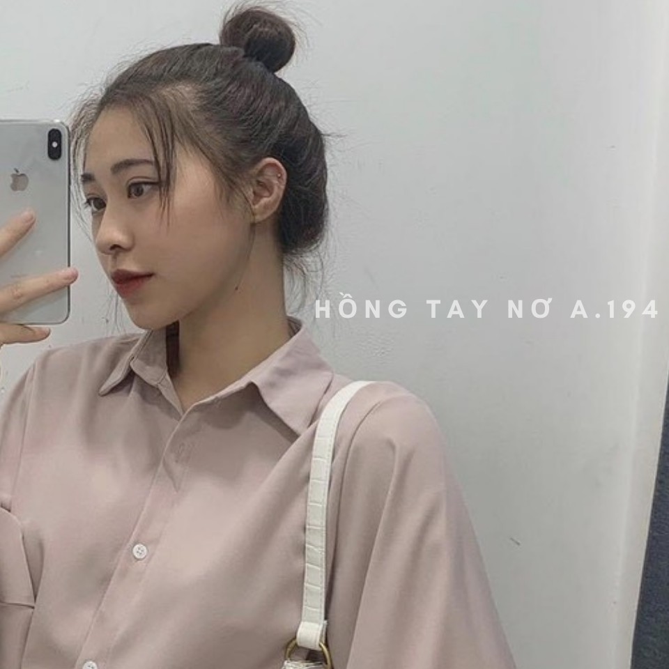 Áo Sơ Mi Tay Bồng Nhún Cổ Đức Cài Cúc Cực Xinh Freesize<53kg - A.115 | BigBuy360 - bigbuy360.vn