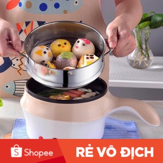 Nồi Nấu Mì Đa Năng 2 Tầng Cao Cấp Kèm Xửng Hấp - chất liệu nhựa abs kèm hợp kim không gỉ - đồ dùng nhà bếp - kẹp đồ nóng