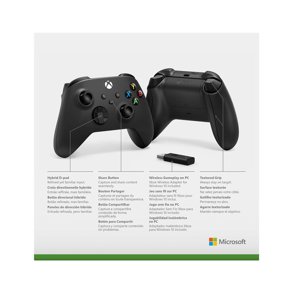 [Freeship toàn quốc từ 50k] Tay Cầm Xbox Series X Kèm Cáp Type-C | USB Adapter