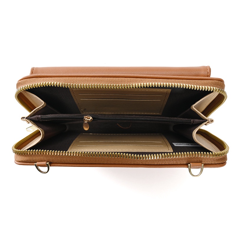 Túi Da Mềm Đeo Chéo Đựng Điện Thoại Thiết Kế Nhỏ Nhắn Thời Trang Dành Cho Nữ