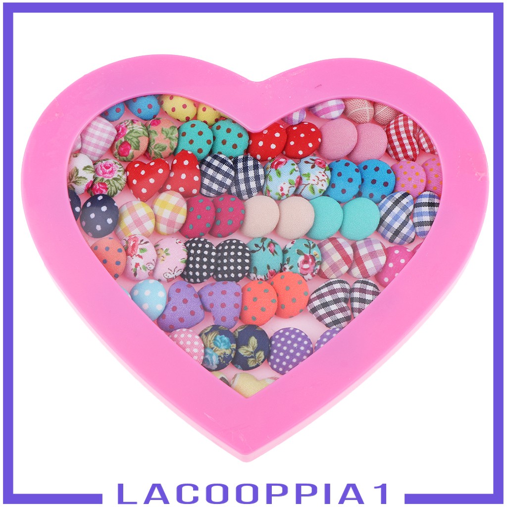 [Lacooppia1] Set 36 Đôi Bông Tai Hình Kim Băng Bằng Nhựa Phong Cách Vintage