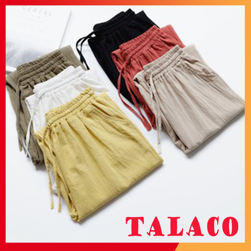 [VideoThật] Quần Đũi Dài (Linen Cotton) - Hàn Quốc - TALACO